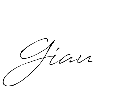 Design your own signature with our free online signature maker. With this signature software, you can create a handwritten (Antro_Vectra) signature for name Giau. Giau signature style 6 images and pictures png