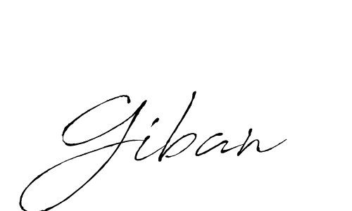 Also we have Giban name is the best signature style. Create professional handwritten signature collection using Antro_Vectra autograph style. Giban signature style 6 images and pictures png