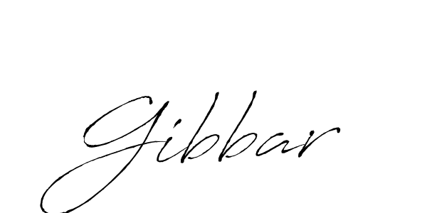 How to make Gibbar signature? Antro_Vectra is a professional autograph style. Create handwritten signature for Gibbar name. Gibbar signature style 6 images and pictures png