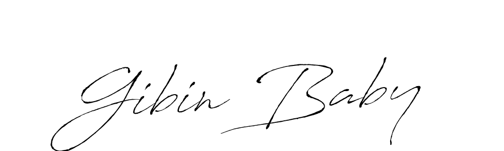 The best way (Antro_Vectra) to make a short signature is to pick only two or three words in your name. The name Gibin Baby include a total of six letters. For converting this name. Gibin Baby signature style 6 images and pictures png