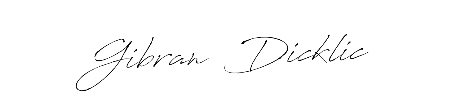 Make a beautiful signature design for name Gibran  Dicklic. Use this online signature maker to create a handwritten signature for free. Gibran  Dicklic signature style 6 images and pictures png