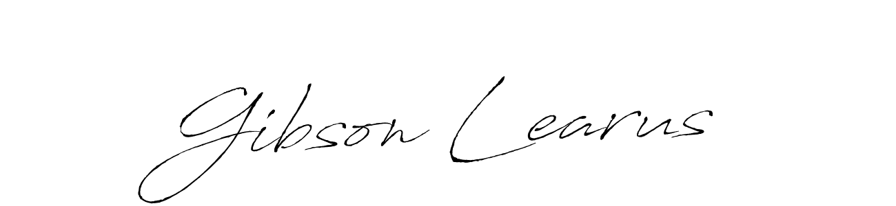 Create a beautiful signature design for name Gibson Learus. With this signature (Antro_Vectra) fonts, you can make a handwritten signature for free. Gibson Learus signature style 6 images and pictures png