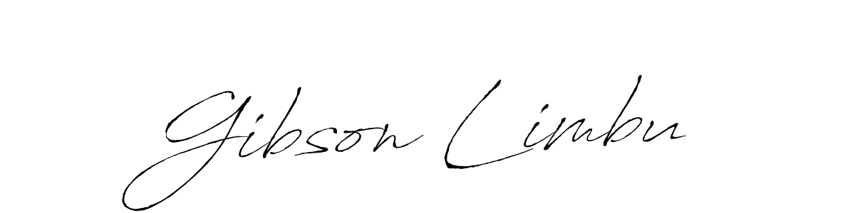How to make Gibson Limbu signature? Antro_Vectra is a professional autograph style. Create handwritten signature for Gibson Limbu name. Gibson Limbu signature style 6 images and pictures png