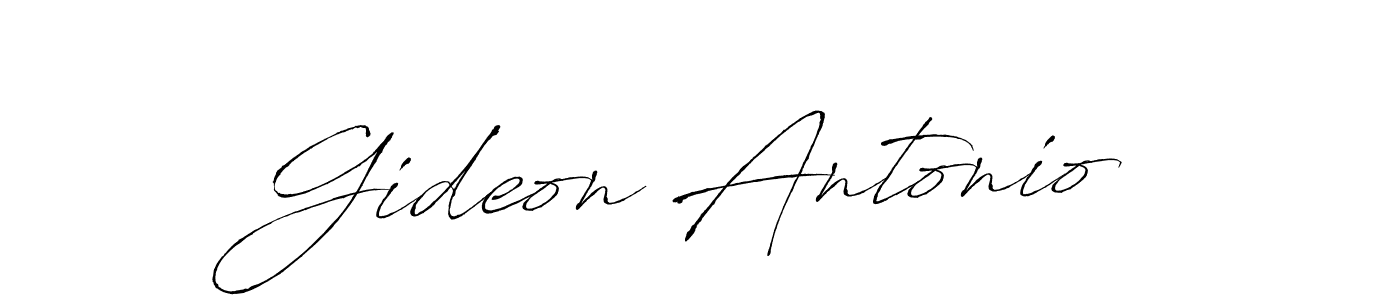 Create a beautiful signature design for name Gideon Antonio. With this signature (Antro_Vectra) fonts, you can make a handwritten signature for free. Gideon Antonio signature style 6 images and pictures png