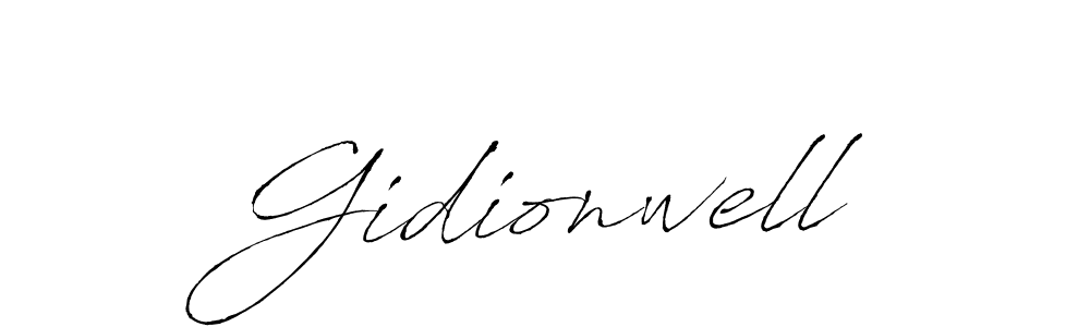 Make a beautiful signature design for name Gidionwell. With this signature (Antro_Vectra) style, you can create a handwritten signature for free. Gidionwell signature style 6 images and pictures png