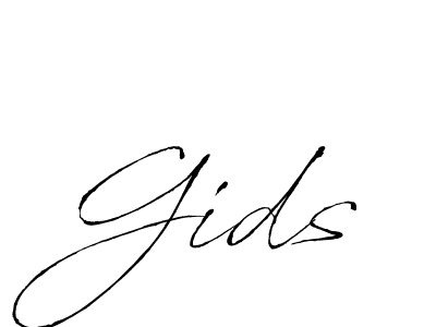Gids stylish signature style. Best Handwritten Sign (Antro_Vectra) for my name. Handwritten Signature Collection Ideas for my name Gids. Gids signature style 6 images and pictures png