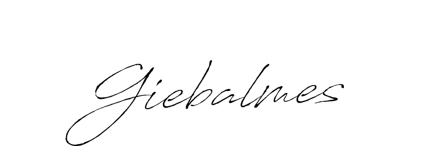 Design your own signature with our free online signature maker. With this signature software, you can create a handwritten (Antro_Vectra) signature for name Giebalmes. Giebalmes signature style 6 images and pictures png