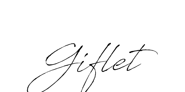 Antro_Vectra is a professional signature style that is perfect for those who want to add a touch of class to their signature. It is also a great choice for those who want to make their signature more unique. Get Giflet name to fancy signature for free. Giflet signature style 6 images and pictures png