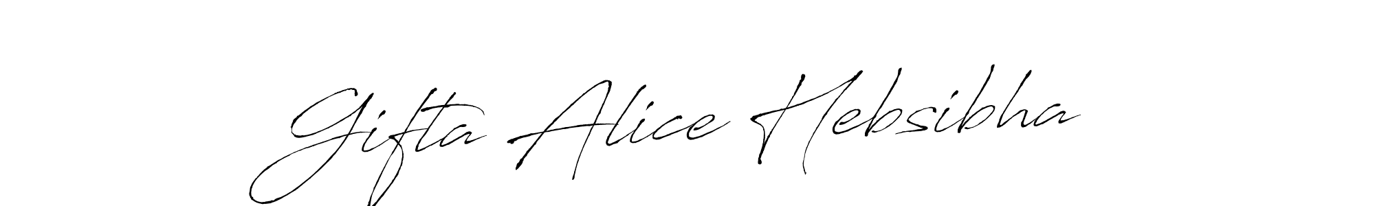 Make a short Gifta Alice Hebsibha signature style. Manage your documents anywhere anytime using Antro_Vectra. Create and add eSignatures, submit forms, share and send files easily. Gifta Alice Hebsibha signature style 6 images and pictures png
