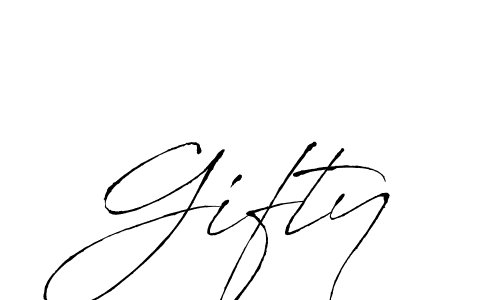 Create a beautiful signature design for name Gifty. With this signature (Antro_Vectra) fonts, you can make a handwritten signature for free. Gifty signature style 6 images and pictures png