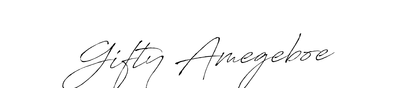 Design your own signature with our free online signature maker. With this signature software, you can create a handwritten (Antro_Vectra) signature for name Gifty Amegeboe. Gifty Amegeboe signature style 6 images and pictures png