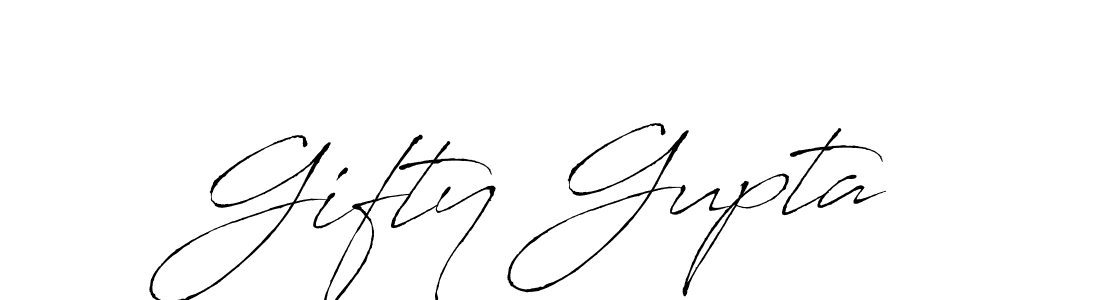 Design your own signature with our free online signature maker. With this signature software, you can create a handwritten (Antro_Vectra) signature for name Gifty Gupta. Gifty Gupta signature style 6 images and pictures png