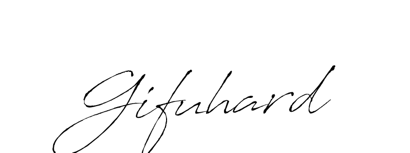 Make a beautiful signature design for name Gifuhard. With this signature (Antro_Vectra) style, you can create a handwritten signature for free. Gifuhard signature style 6 images and pictures png
