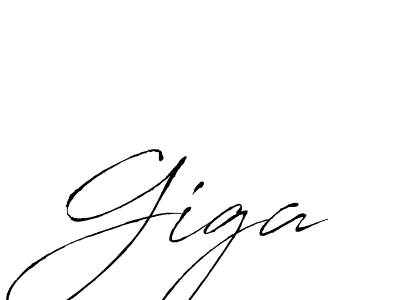 Also we have Giga name is the best signature style. Create professional handwritten signature collection using Antro_Vectra autograph style. Giga signature style 6 images and pictures png