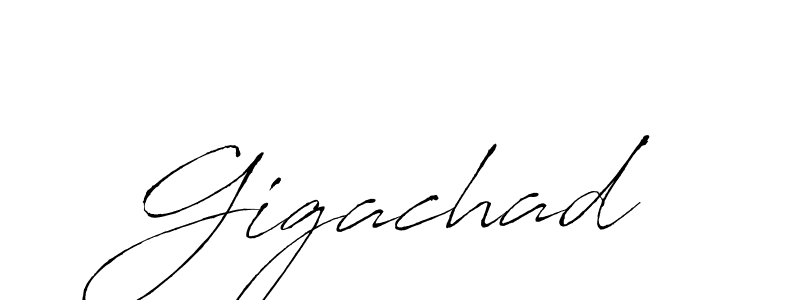 Use a signature maker to create a handwritten signature online. With this signature software, you can design (Antro_Vectra) your own signature for name Gigachad. Gigachad signature style 6 images and pictures png