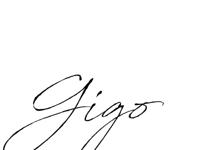 How to make Gigo name signature. Use Antro_Vectra style for creating short signs online. This is the latest handwritten sign. Gigo signature style 6 images and pictures png