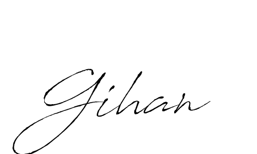 You should practise on your own different ways (Antro_Vectra) to write your name (Gihan) in signature. don't let someone else do it for you. Gihan signature style 6 images and pictures png