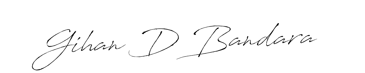 Similarly Antro_Vectra is the best handwritten signature design. Signature creator online .You can use it as an online autograph creator for name Gihan D Bandara. Gihan D Bandara signature style 6 images and pictures png