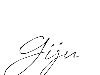 Make a beautiful signature design for name Giju. With this signature (Antro_Vectra) style, you can create a handwritten signature for free. Giju signature style 6 images and pictures png