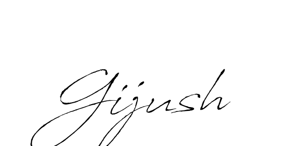 How to make Gijush signature? Antro_Vectra is a professional autograph style. Create handwritten signature for Gijush name. Gijush signature style 6 images and pictures png