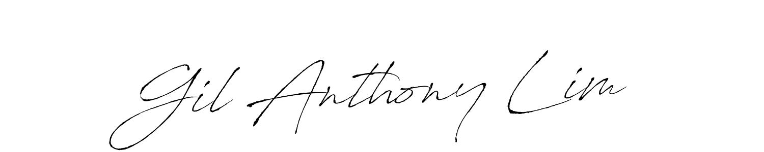 You should practise on your own different ways (Antro_Vectra) to write your name (Gil Anthony Lim) in signature. don't let someone else do it for you. Gil Anthony Lim signature style 6 images and pictures png