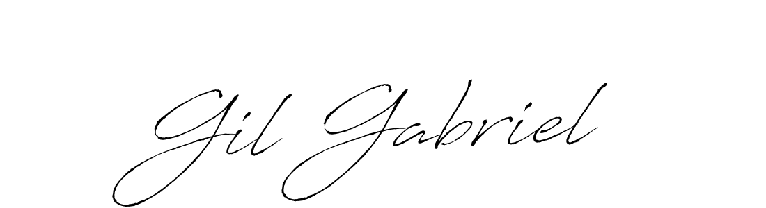 See photos of Gil Gabriel official signature by Spectra . Check more albums & portfolios. Read reviews & check more about Antro_Vectra font. Gil Gabriel signature style 6 images and pictures png