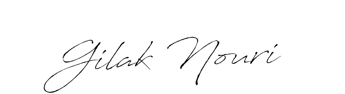 How to make Gilak Nouri name signature. Use Antro_Vectra style for creating short signs online. This is the latest handwritten sign. Gilak Nouri signature style 6 images and pictures png