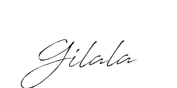 How to make Gilala signature? Antro_Vectra is a professional autograph style. Create handwritten signature for Gilala name. Gilala signature style 6 images and pictures png
