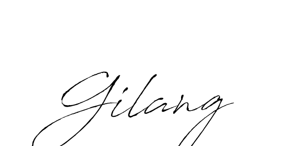 Gilang stylish signature style. Best Handwritten Sign (Antro_Vectra) for my name. Handwritten Signature Collection Ideas for my name Gilang. Gilang signature style 6 images and pictures png