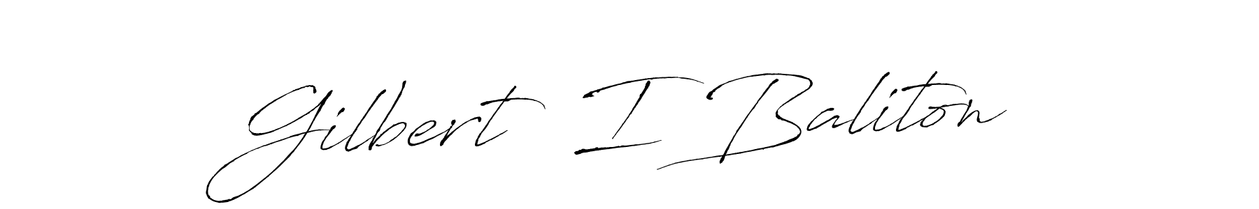 The best way (Antro_Vectra) to make a short signature is to pick only two or three words in your name. The name Gilbert  I Baliton include a total of six letters. For converting this name. Gilbert  I Baliton signature style 6 images and pictures png