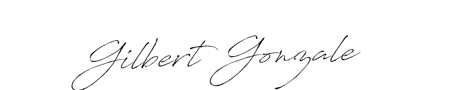 Design your own signature with our free online signature maker. With this signature software, you can create a handwritten (Antro_Vectra) signature for name Gilbert Gonzale. Gilbert Gonzale signature style 6 images and pictures png