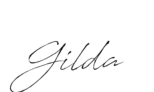 Gilda stylish signature style. Best Handwritten Sign (Antro_Vectra) for my name. Handwritten Signature Collection Ideas for my name Gilda. Gilda signature style 6 images and pictures png