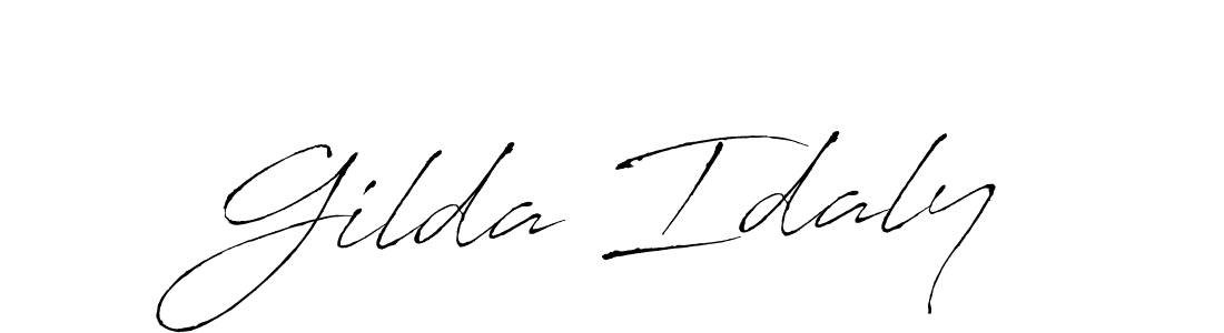 Also we have Gilda Idaly name is the best signature style. Create professional handwritten signature collection using Antro_Vectra autograph style. Gilda Idaly signature style 6 images and pictures png