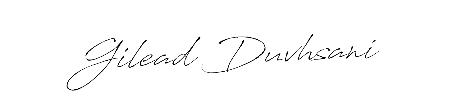 Make a beautiful signature design for name Gilead Duvhsani. With this signature (Antro_Vectra) style, you can create a handwritten signature for free. Gilead Duvhsani signature style 6 images and pictures png