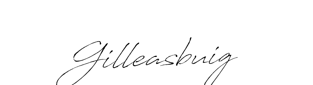 How to make Gilleasbuig name signature. Use Antro_Vectra style for creating short signs online. This is the latest handwritten sign. Gilleasbuig signature style 6 images and pictures png