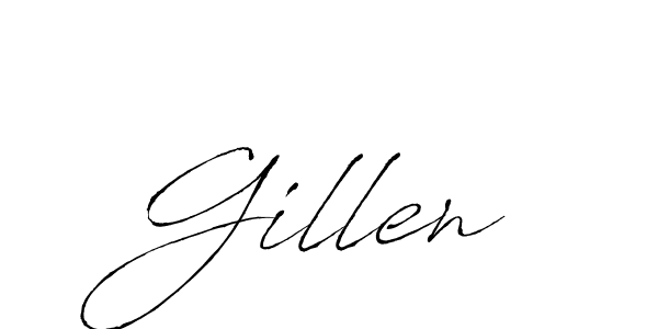 You should practise on your own different ways (Antro_Vectra) to write your name (Gillen) in signature. don't let someone else do it for you. Gillen signature style 6 images and pictures png