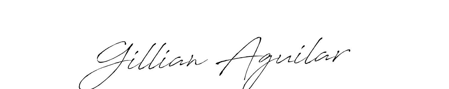 You should practise on your own different ways (Antro_Vectra) to write your name (Gillian Aguilar) in signature. don't let someone else do it for you. Gillian Aguilar signature style 6 images and pictures png