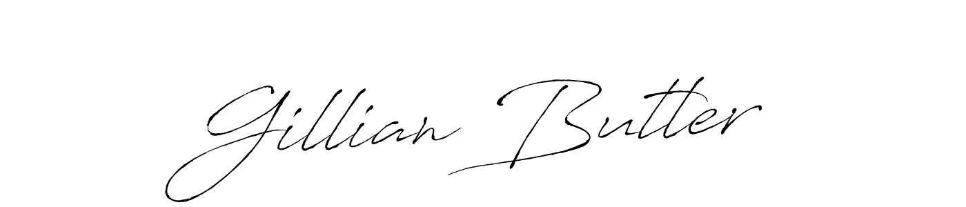 How to make Gillian Butler name signature. Use Antro_Vectra style for creating short signs online. This is the latest handwritten sign. Gillian Butler signature style 6 images and pictures png
