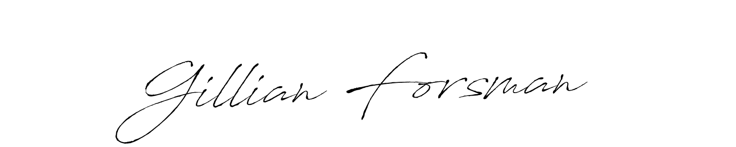 Make a beautiful signature design for name Gillian Forsman. Use this online signature maker to create a handwritten signature for free. Gillian Forsman signature style 6 images and pictures png