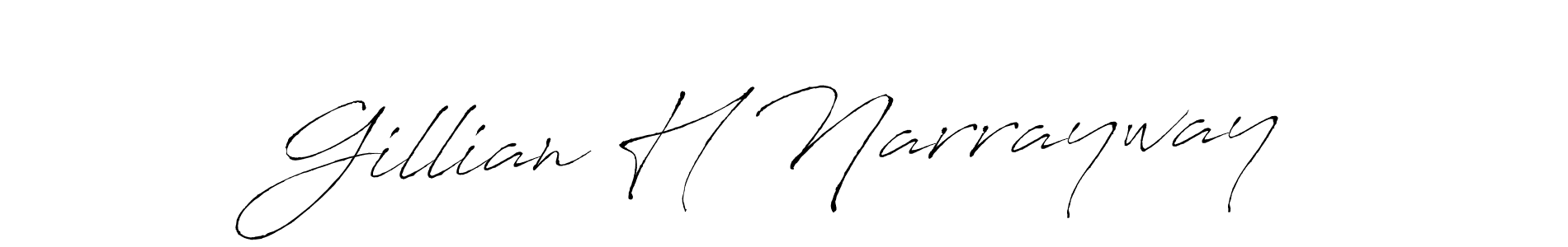 Also You can easily find your signature by using the search form. We will create Gillian H Narrayway name handwritten signature images for you free of cost using Antro_Vectra sign style. Gillian H Narrayway signature style 6 images and pictures png