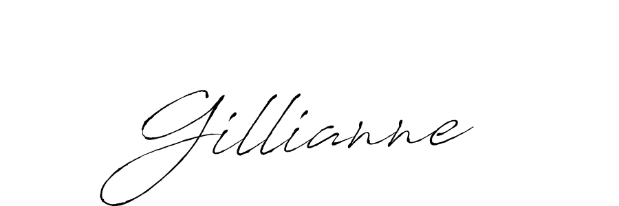 How to make Gillianne name signature. Use Antro_Vectra style for creating short signs online. This is the latest handwritten sign. Gillianne signature style 6 images and pictures png