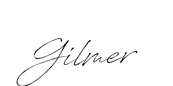 Make a beautiful signature design for name Gilmer. With this signature (Antro_Vectra) style, you can create a handwritten signature for free. Gilmer signature style 6 images and pictures png