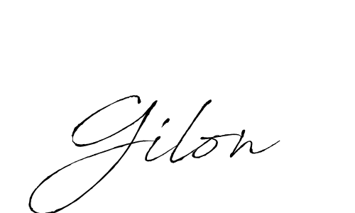 It looks lik you need a new signature style for name Gilon. Design unique handwritten (Antro_Vectra) signature with our free signature maker in just a few clicks. Gilon signature style 6 images and pictures png