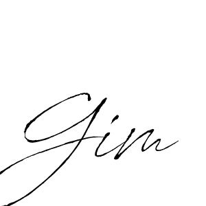 How to make Gim signature? Antro_Vectra is a professional autograph style. Create handwritten signature for Gim name. Gim signature style 6 images and pictures png