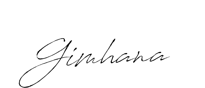 How to make Gimhana signature? Antro_Vectra is a professional autograph style. Create handwritten signature for Gimhana name. Gimhana signature style 6 images and pictures png