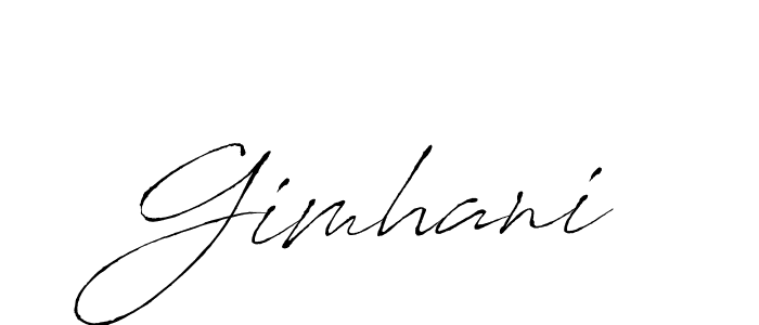 Antro_Vectra is a professional signature style that is perfect for those who want to add a touch of class to their signature. It is also a great choice for those who want to make their signature more unique. Get Gimhani name to fancy signature for free. Gimhani signature style 6 images and pictures png