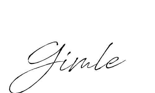 Use a signature maker to create a handwritten signature online. With this signature software, you can design (Antro_Vectra) your own signature for name Gimle. Gimle signature style 6 images and pictures png