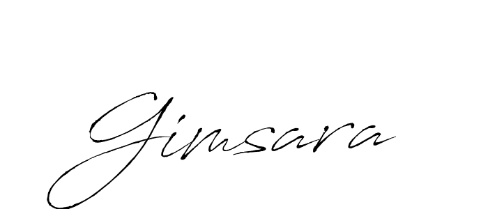 Design your own signature with our free online signature maker. With this signature software, you can create a handwritten (Antro_Vectra) signature for name Gimsara. Gimsara signature style 6 images and pictures png