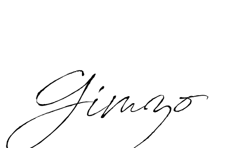Antro_Vectra is a professional signature style that is perfect for those who want to add a touch of class to their signature. It is also a great choice for those who want to make their signature more unique. Get Gimzo name to fancy signature for free. Gimzo signature style 6 images and pictures png