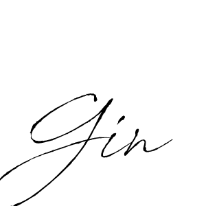 How to Draw Gin signature style? Antro_Vectra is a latest design signature styles for name Gin. Gin signature style 6 images and pictures png